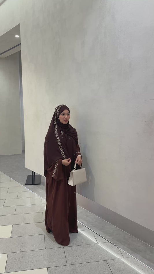 Sakura Abaya - Dark Chocolate